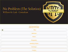 Tablet Screenshot of noproblemthesolution.com
